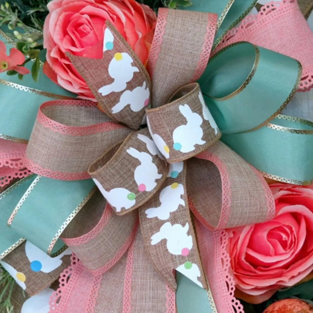 Easter Bunny Ribbon Garland Ornament