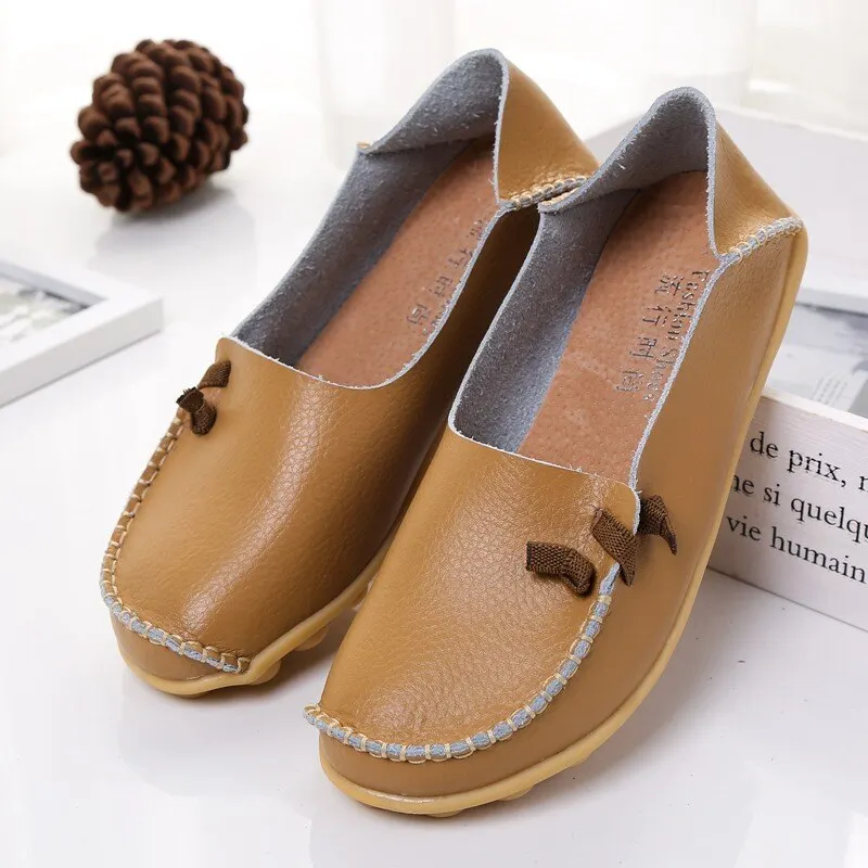 New Fashion Women Flat Shoes Round Head High Quality Mother Shoes Ballet Comfortable Candy Colors Ladies Footwear Zapatos Mujer