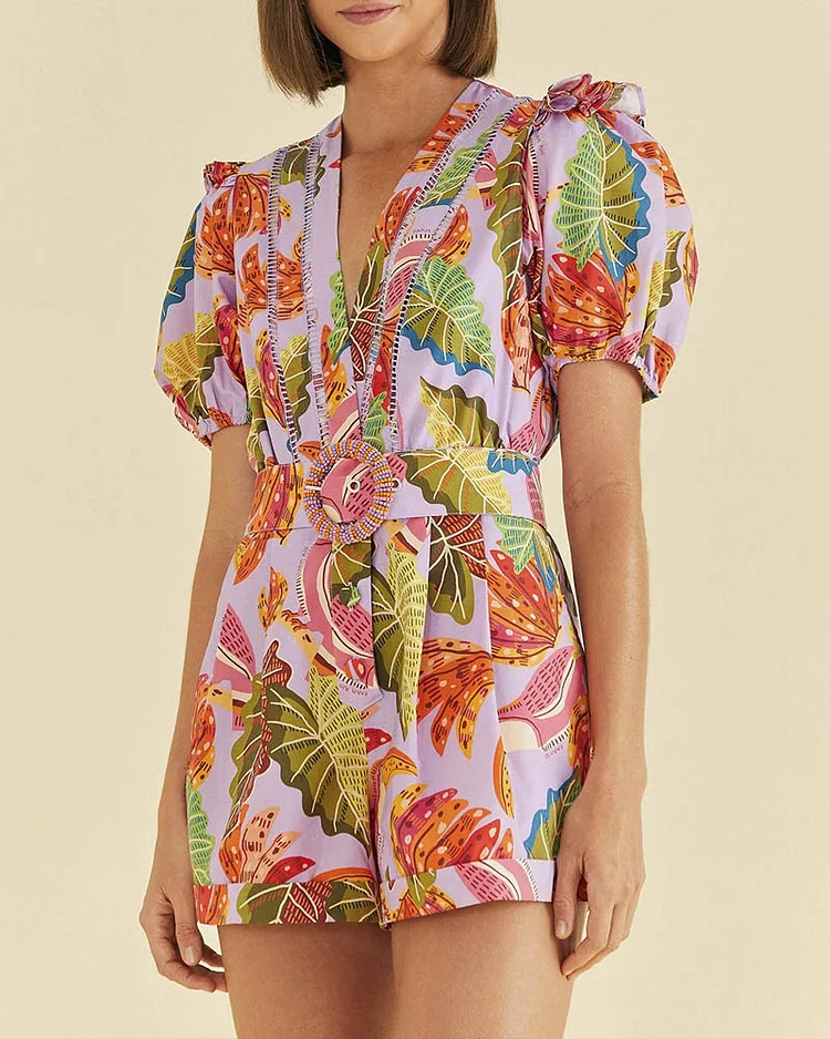 Women's Fashion Printed Jumpsuit