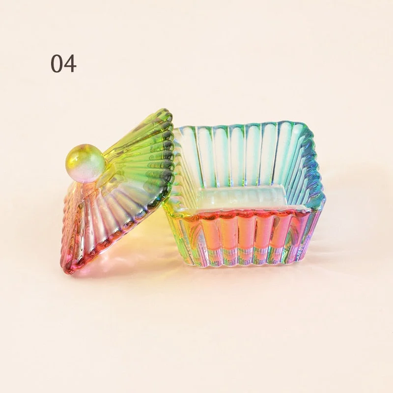1PC Crystal Glass Acrylic Acrylic Powder Liquid Nail Cup Dappen Dish Lid Bowl Cup Holder Equipment  Nail Tools-Nail Inspo