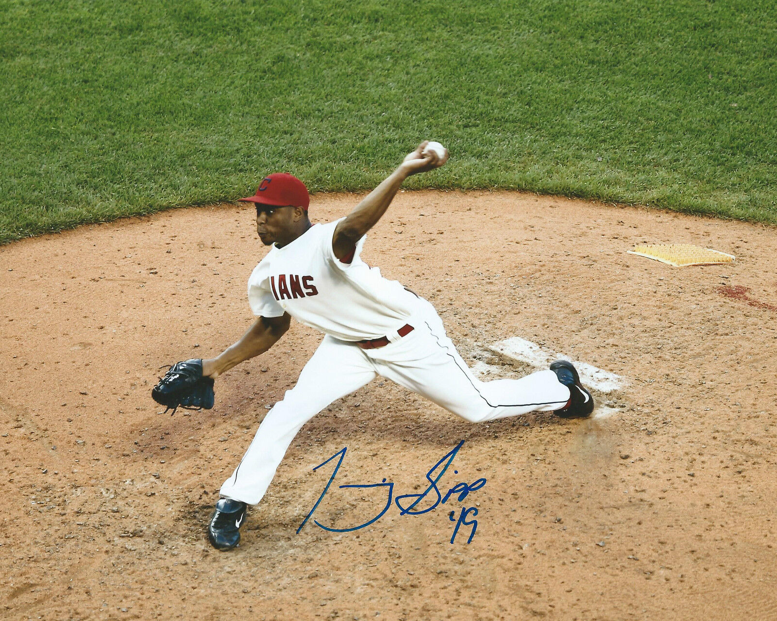 **GFA Cleveland Indians *TONY SIPP* Signed 8x10 Photo Poster painting T3 COA**