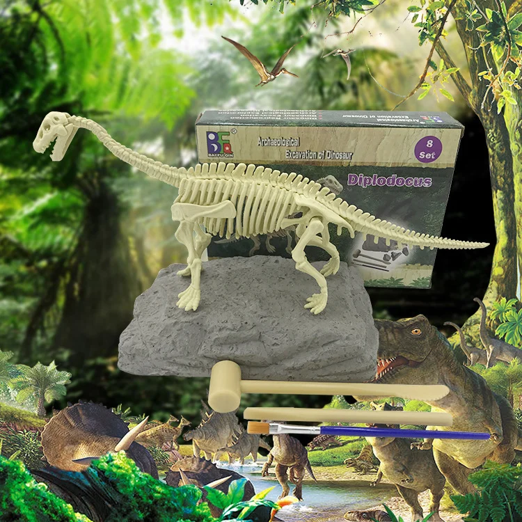 Educational Dinosaur Fossil Excavation Toys
