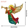 Diamond Painting 2D Flat Angel Pendant Window Hanging Art for Home Decor