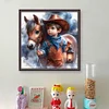 Cowboy Boy-11CT Stamped Cross Stitch 40*40cm
