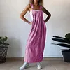 Gioiacombo&trade; Gonna con bretelle casual classica a righe da donna
