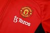 Joyfball 2024/2025 Manchester United Long Zipped Jacket Red Football Jersey 1:1 Thai Quality