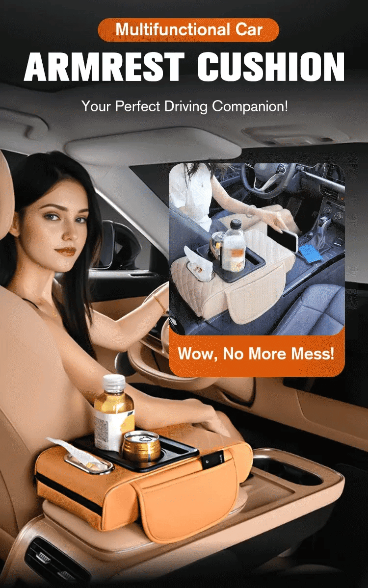 5-in-1 Car Console Organizer in Use