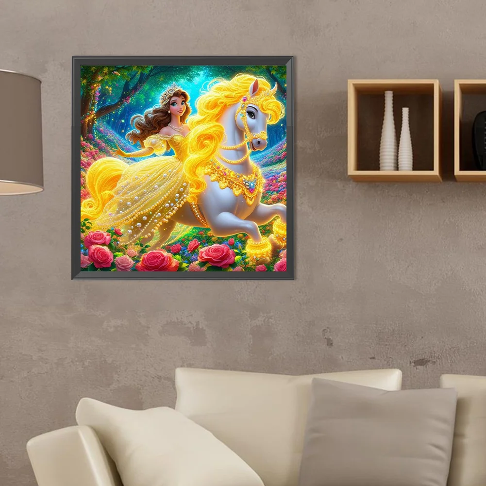 Diamond Painting - Full Round Drill - Princess Belle(Canvas|40*40cm)