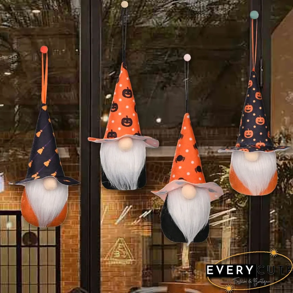 Plush Gnome Hanging Ornaments For Halloween Decoration