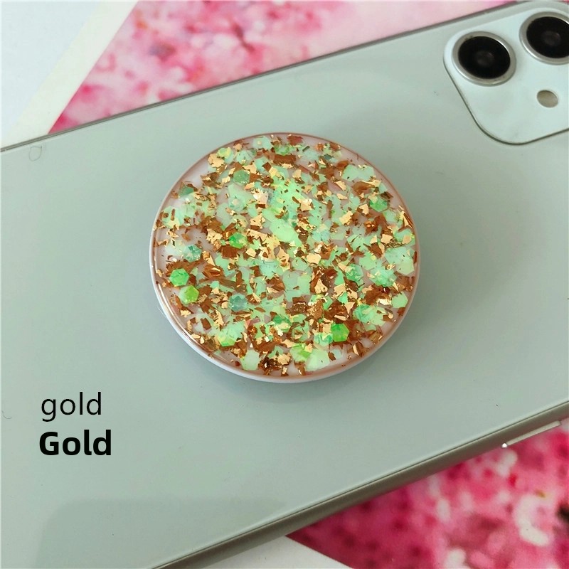 Glue Glitter Gold Foil Telescopic Solid Color Tin Foil Paper Mobile Phone Anti-fall Bracket