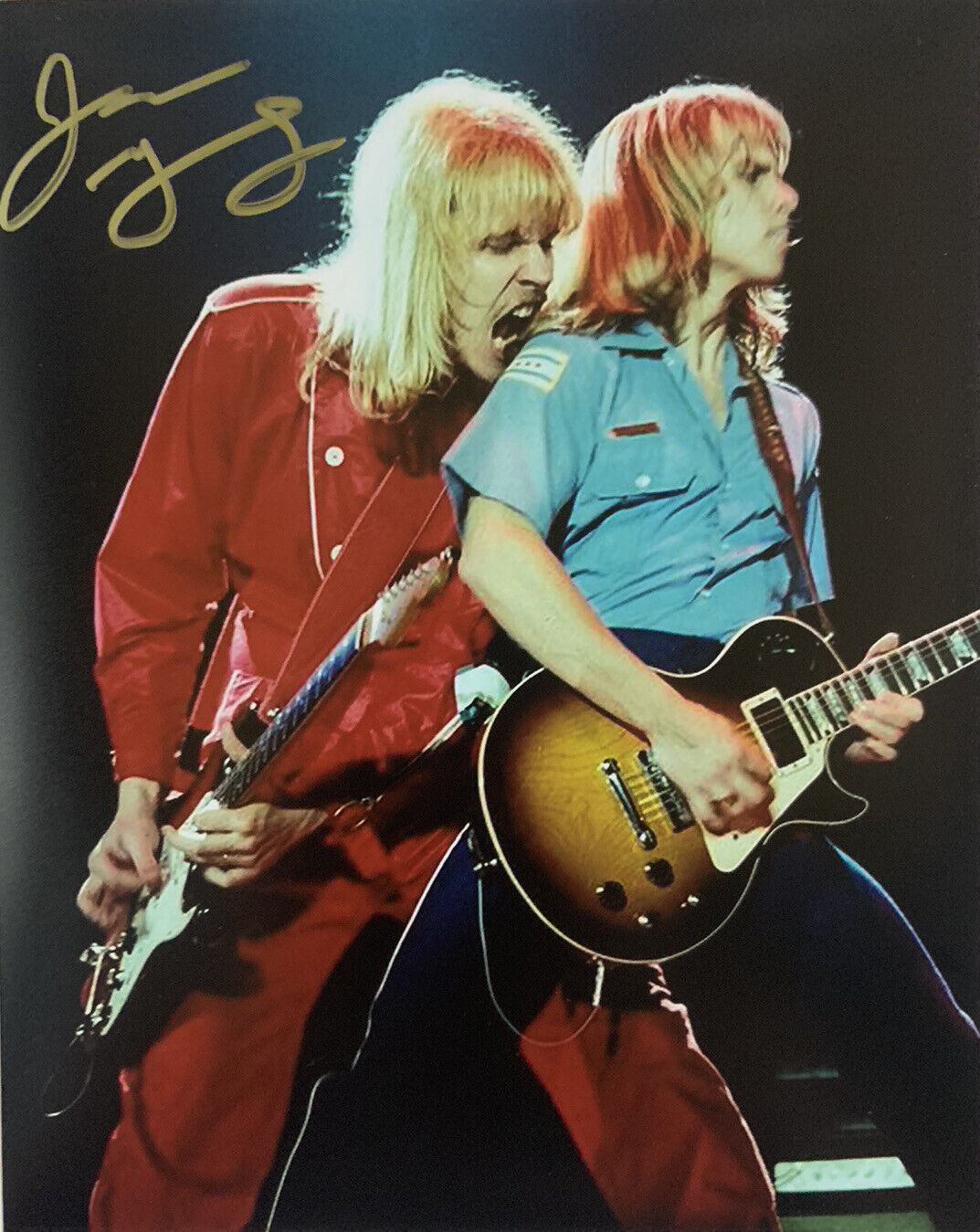 JAMES YOUNG HAND SIGNED 8x10 Photo Poster painting STYX ORIGINAL GUITARIST AUTOGRAPH COA