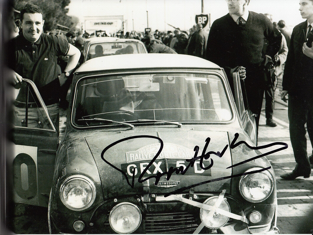 Paddy Hopkirk Hand Signed Mini Cooper Photo Poster painting 12x8 7.