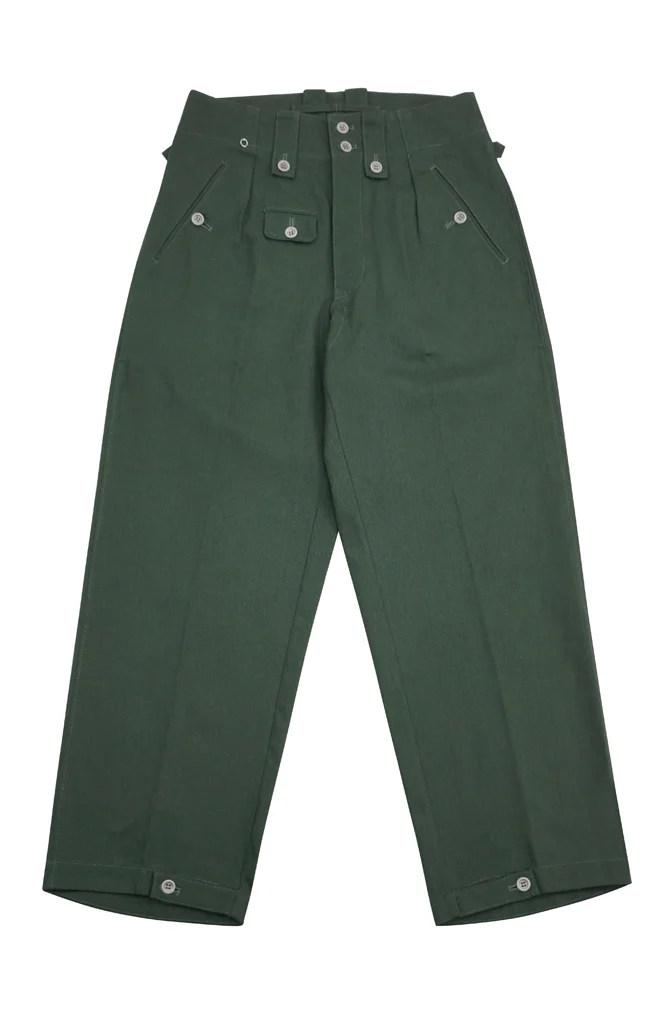   Wehrmacht/Elite M1943 Summer HBT Reed Green Field Trousers German-Uniform