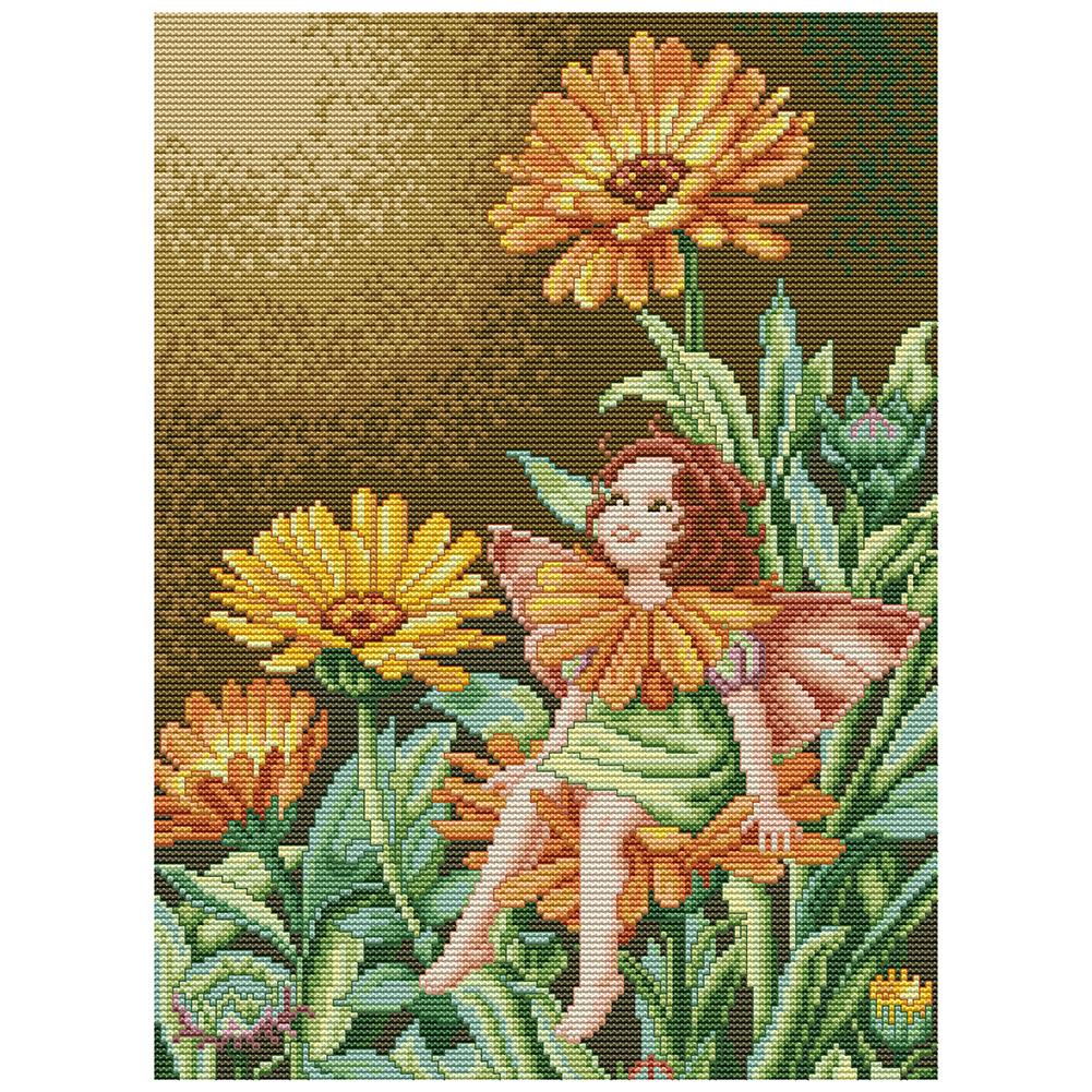 

Butterfly Fairy - 14CT Stamped Cross Stitch - 40*31cm, 501 Original