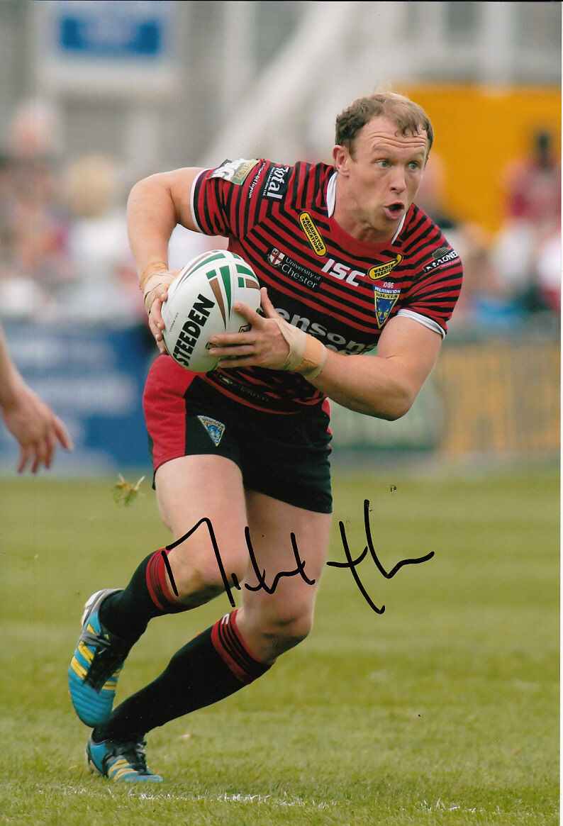 Warrington Wolves Hand Signed Mickey Higham 12x8 Photo Poster painting 2.