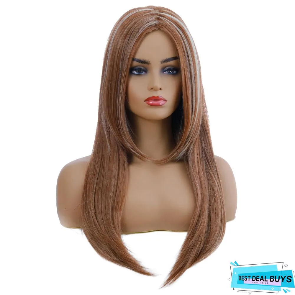 New Long Straight Synthetic Fiber Wig Fashion Women's Wig