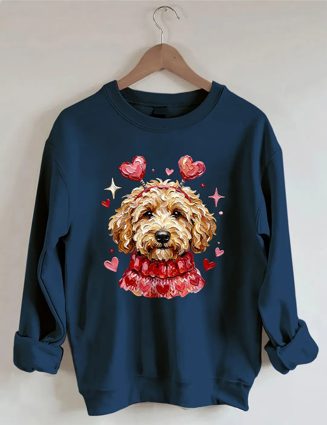 Goldendoodle Dog Valentines Sweatshirt