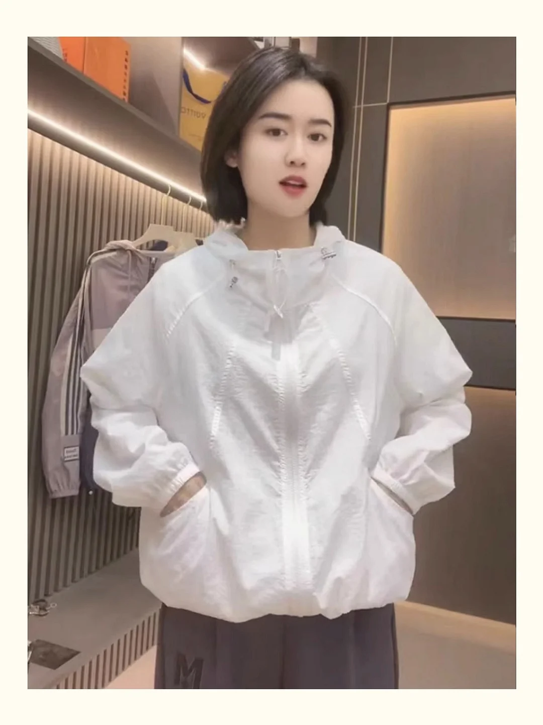 Woherb Short Sunscreen Coat Female Thin 2024 Summer New Small Casual Korean Cardigan Top-Outfit Ideas