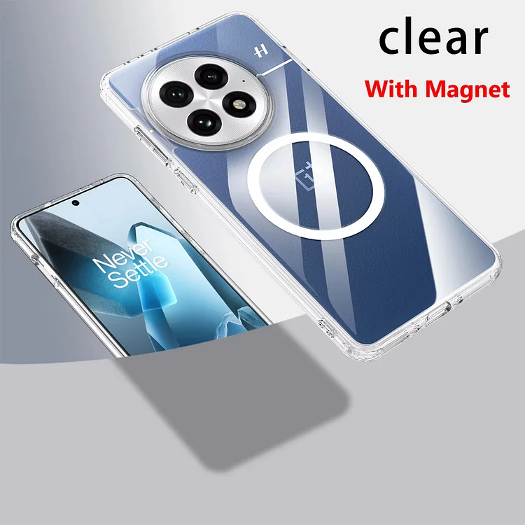 Matte & Clear Magnetic Wireless Charging Armor Magsafe Case For OnePlus 13 13R 12  Etrgadget- Smartphone Cases & Covers | Accessories