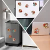 (US Only)6Pcs Acrylic Animal And Red Rose Diamond Art Fridge Magnet for Car Mailbox Decor