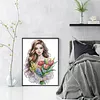 Flower Girl-14CT Stamped Cross Stitch 33*44cm/12.99*17.32in tapestrymarket