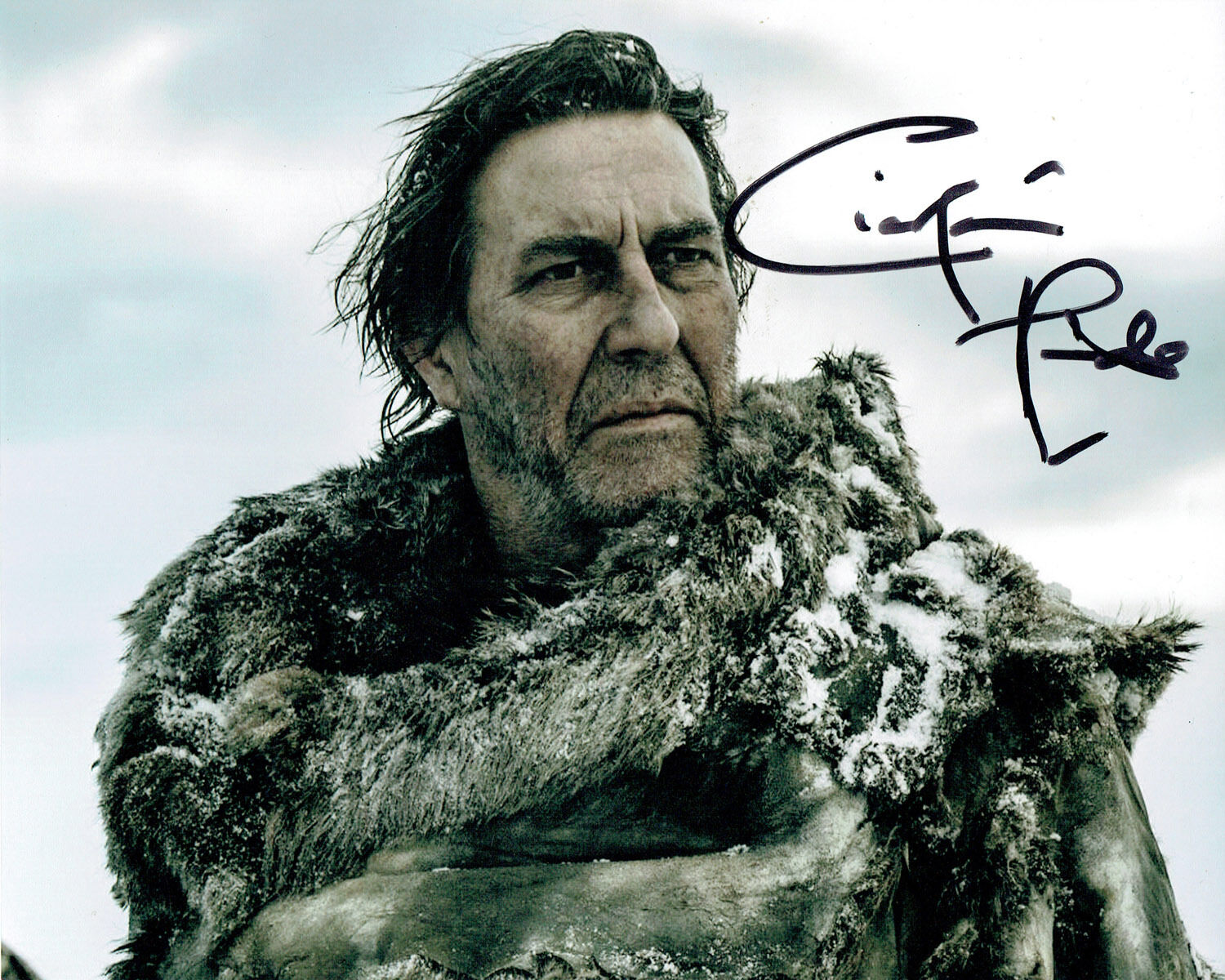 Ciaran HINDS Game of Thrones SIGNED Autograph Mance RAYDER 10x8 Photo Poster painting AFTAL COA