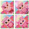 4PCS DIY Diamond Painting Corner Bookmark Kits (Pink Owl)