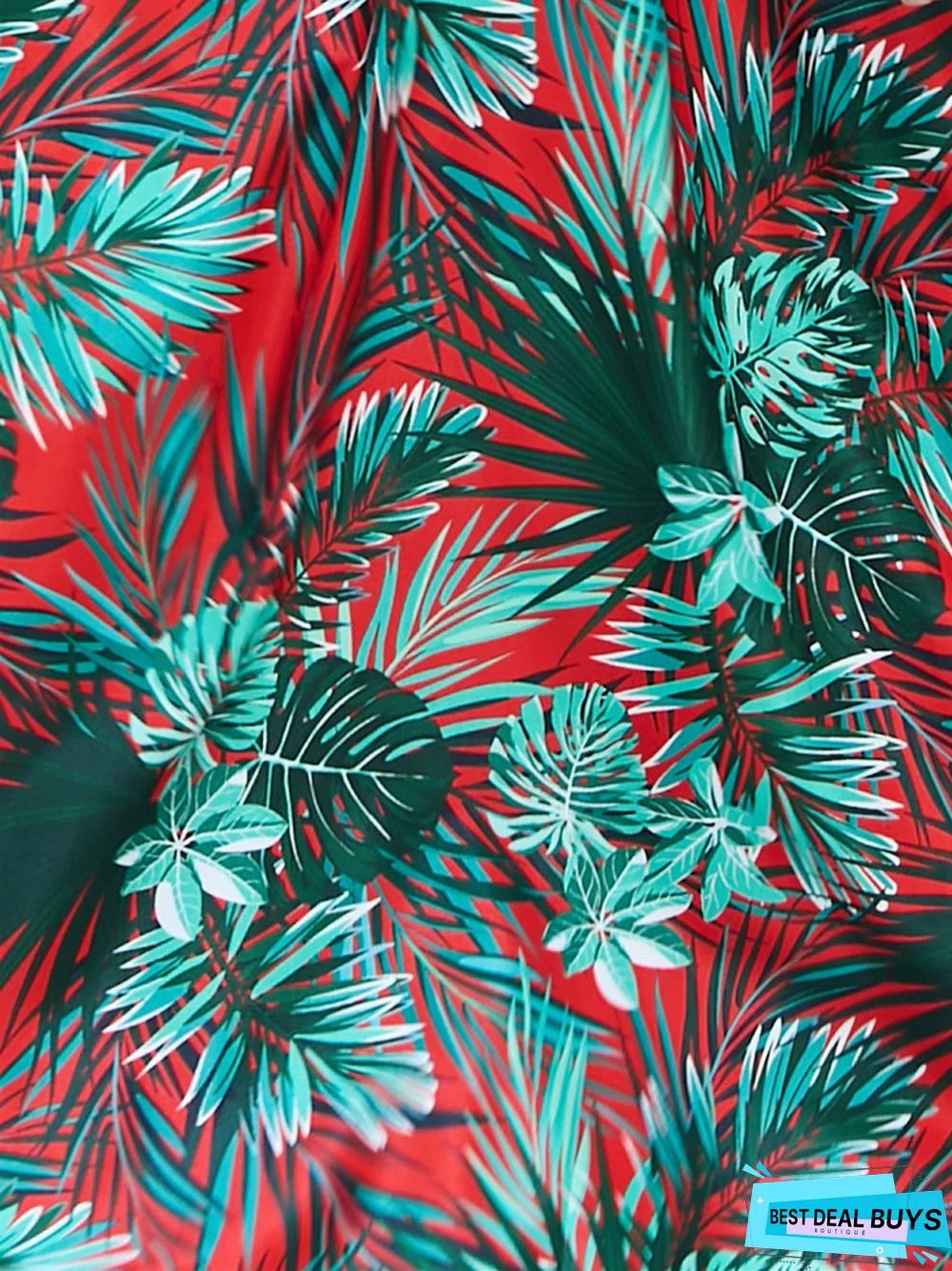 Summer Printed Waist-Length Suspender Dress