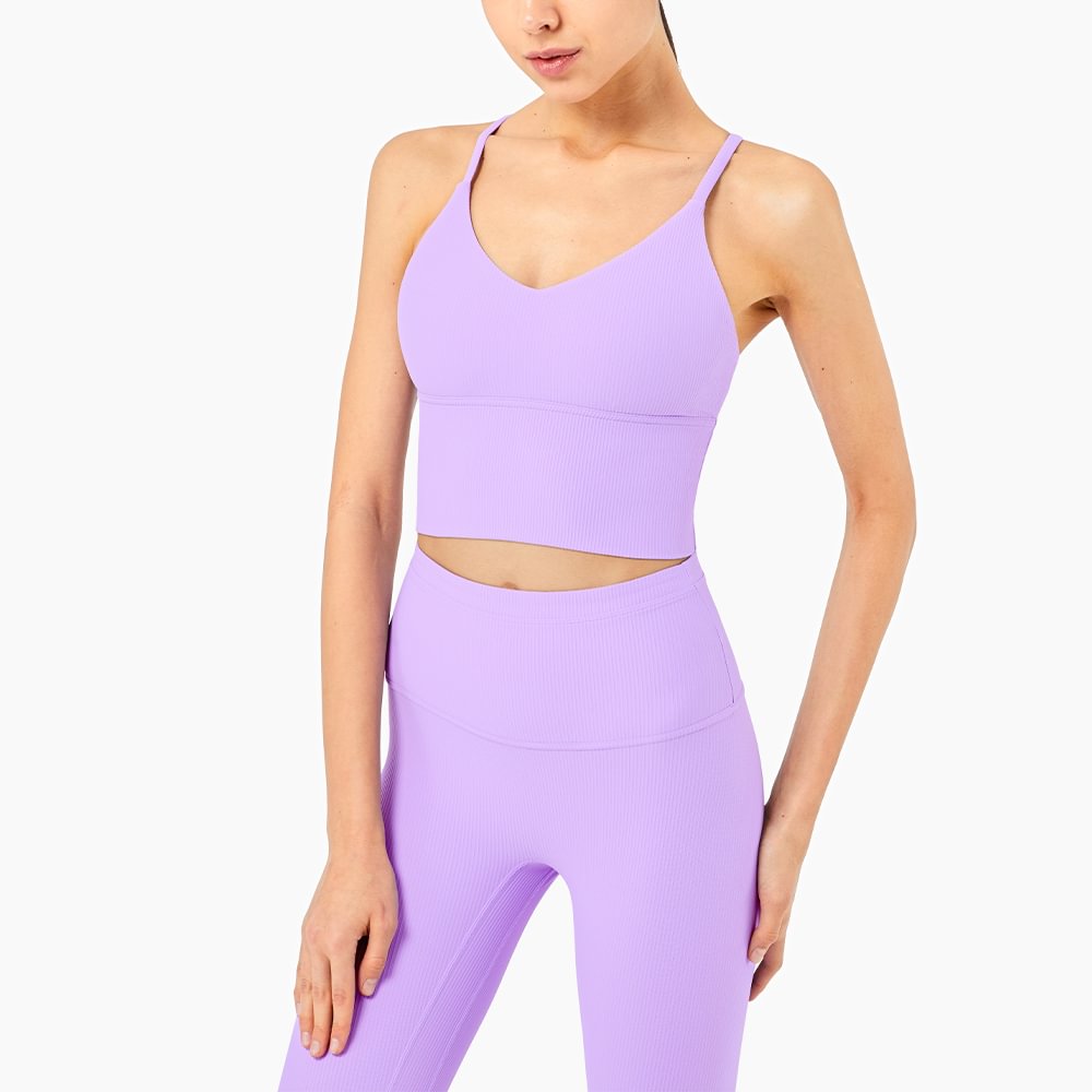women's v neck crop tank