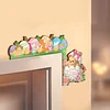 uk.everydayedeals 2Pcs Diamond Painting Door Corner Sign - Easter Bunny