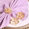 White Golden Silver Floral Catering Napkin Ring