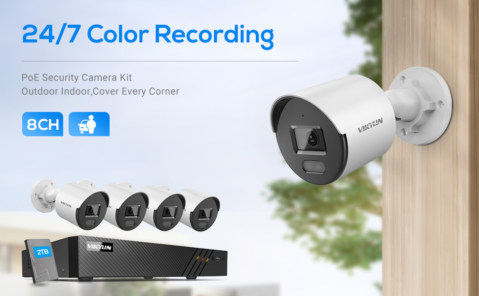 8CH 5MP Colorvu security system