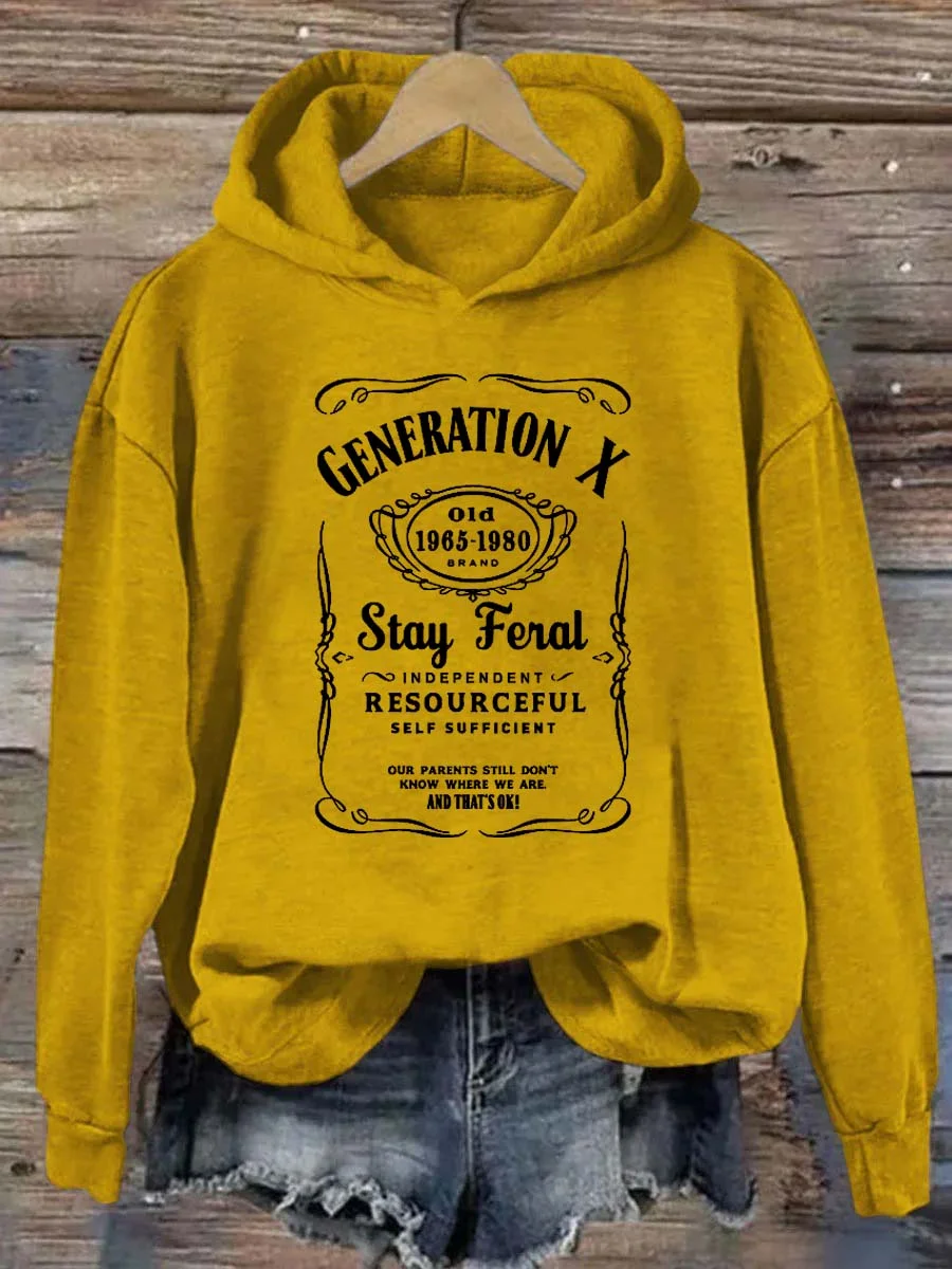 Gen X Stay Feral Hoodie