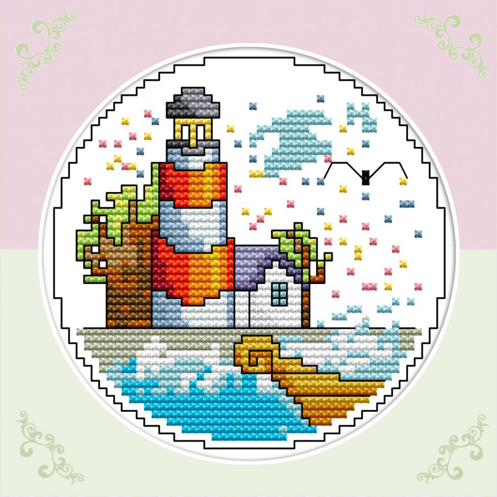 

Landscape - 11CT Stamped Cross Stitch - 20*20CM, 501 Original