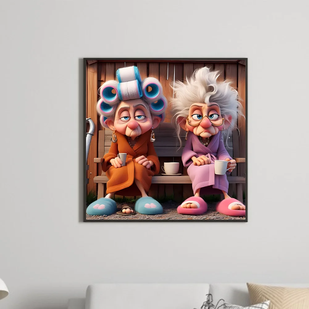 Diamond Painting - Full Round Drill - Grandma(Canvas|40*40cm)