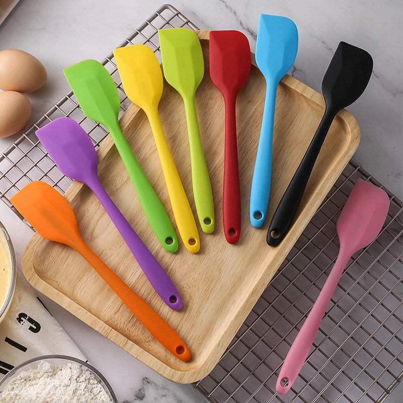 Silicone Kitchen Baking Tools Silicone Integrated Scraper Small Size Cake Cream Butter Jam Baking Scraper