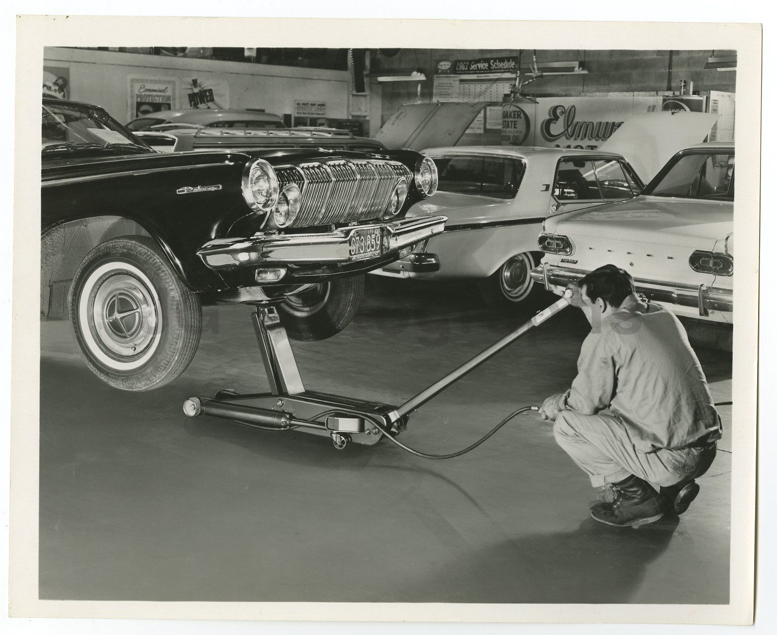 Vintage Machinery - Automobile Jack - Vintage 8x10 Photo Poster paintinggraph