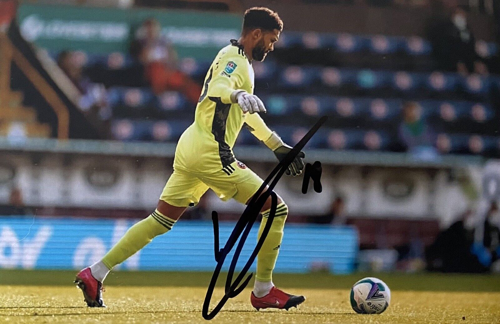 Wes Foderingham Genuine Hand Signed Sheffield United 6X4 Photo Poster painting 3