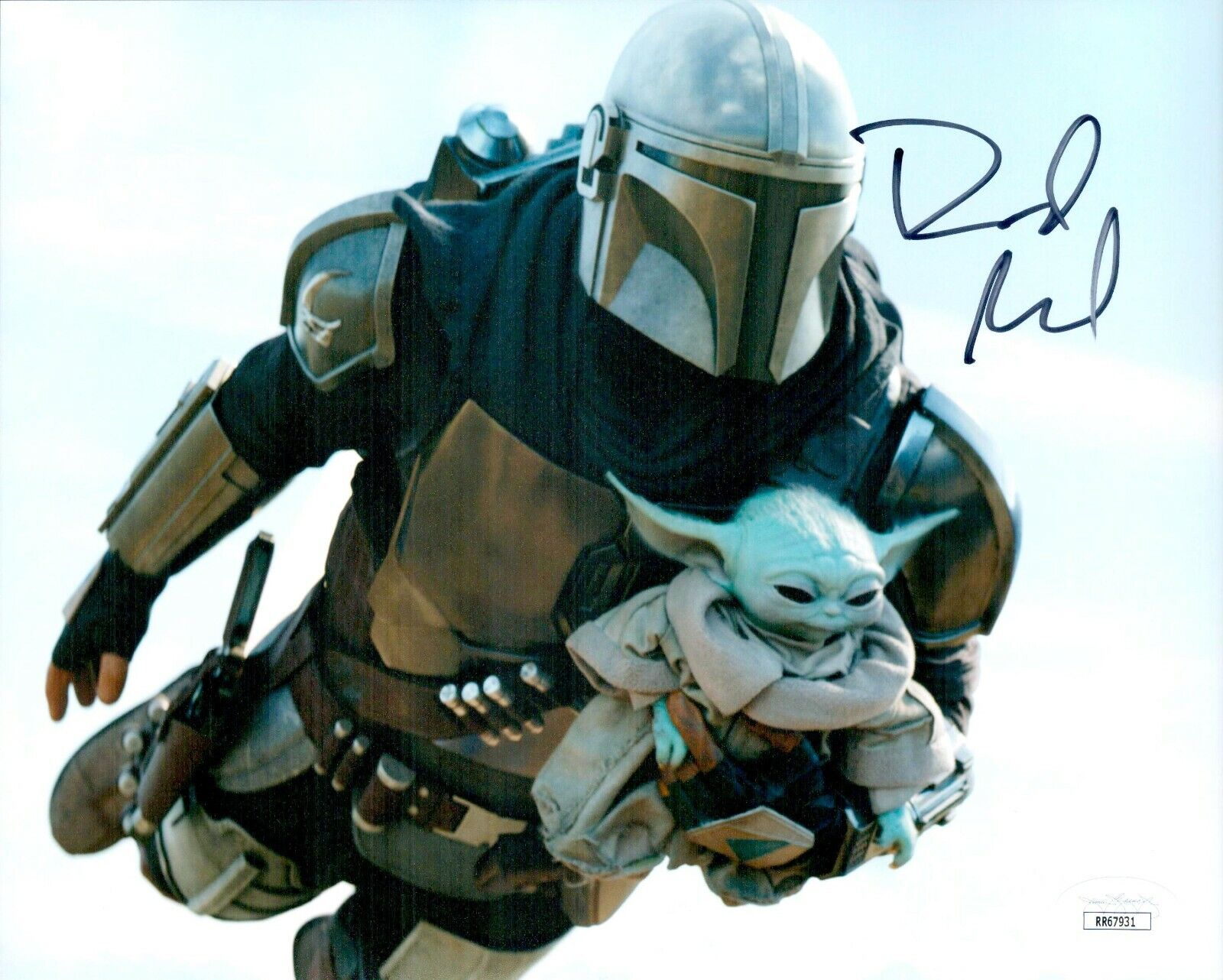 DAVID ACORD Signed 8x10 Mandalorian BABY YODA GROGU Photo Poster painting Autograph JSA COA