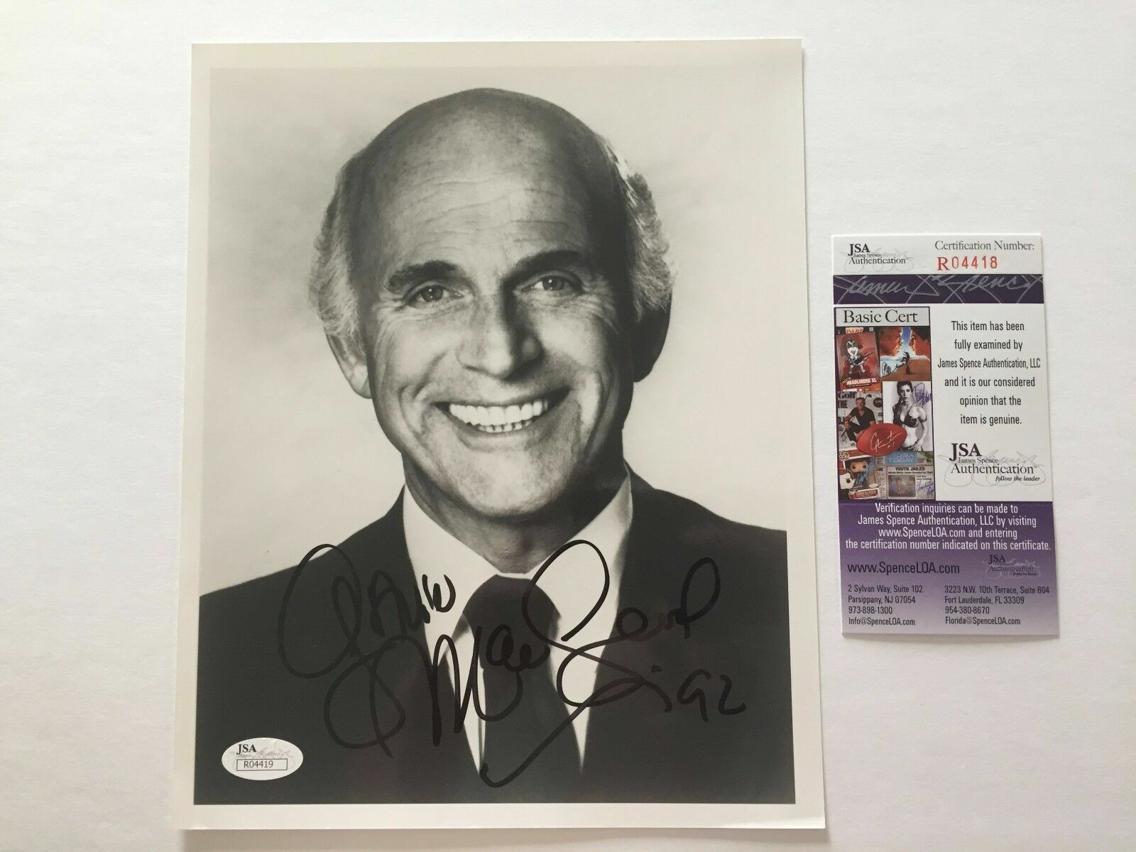 Gavin McLeod Signed 8x10 JSA COA Photo Poster painting Autograph The Mary Tyler Moore Show