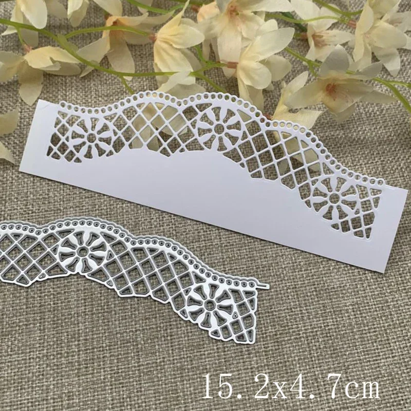 Athvotar grid frame edges Metal Cutting Dies Stencils Die Cut for DIY Scrapbooking Album Paper Card Embossing