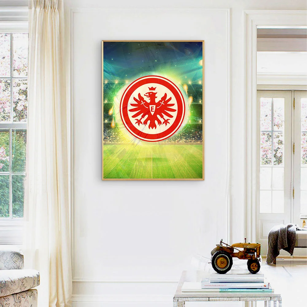 Diamond Painting - Full Round Drill - Frankfurt Football Team(30*40cm)