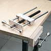 Woodworking Vise MG0-000-0060A Heavy Duty Dual Link Clamp 0-300mm Range Aluminum Alloy Stainless Steel