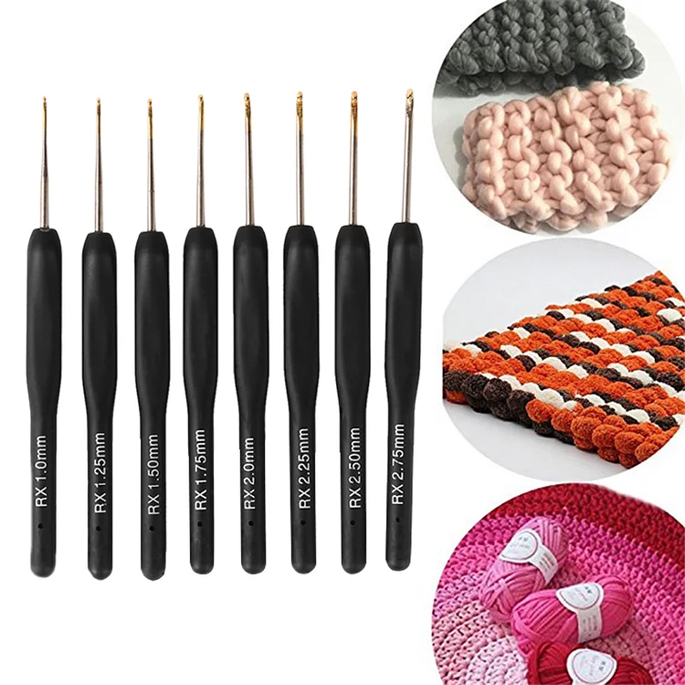 Ergonomic Aluminum Crochet Hooks 