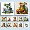 (Multi-Style) Halloween Magic Drinks-14CT Stamped Cross Stitch 50*50cm/19.69*19.69in