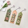 3Pcs Diamond Painting Cross Bouquet Bookmark for Book Lovers