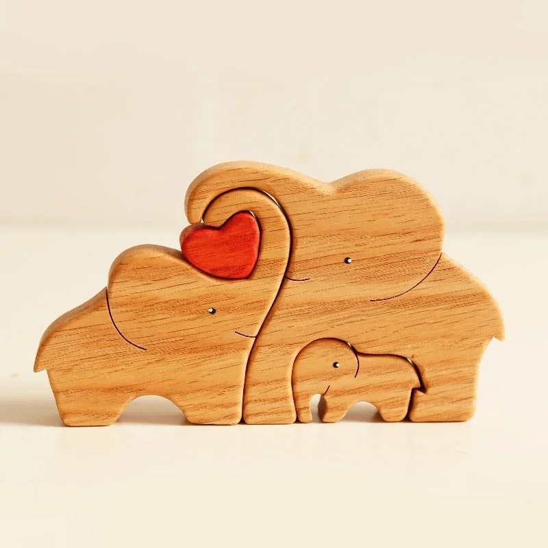 Wooden bears family puzzle lanc&love