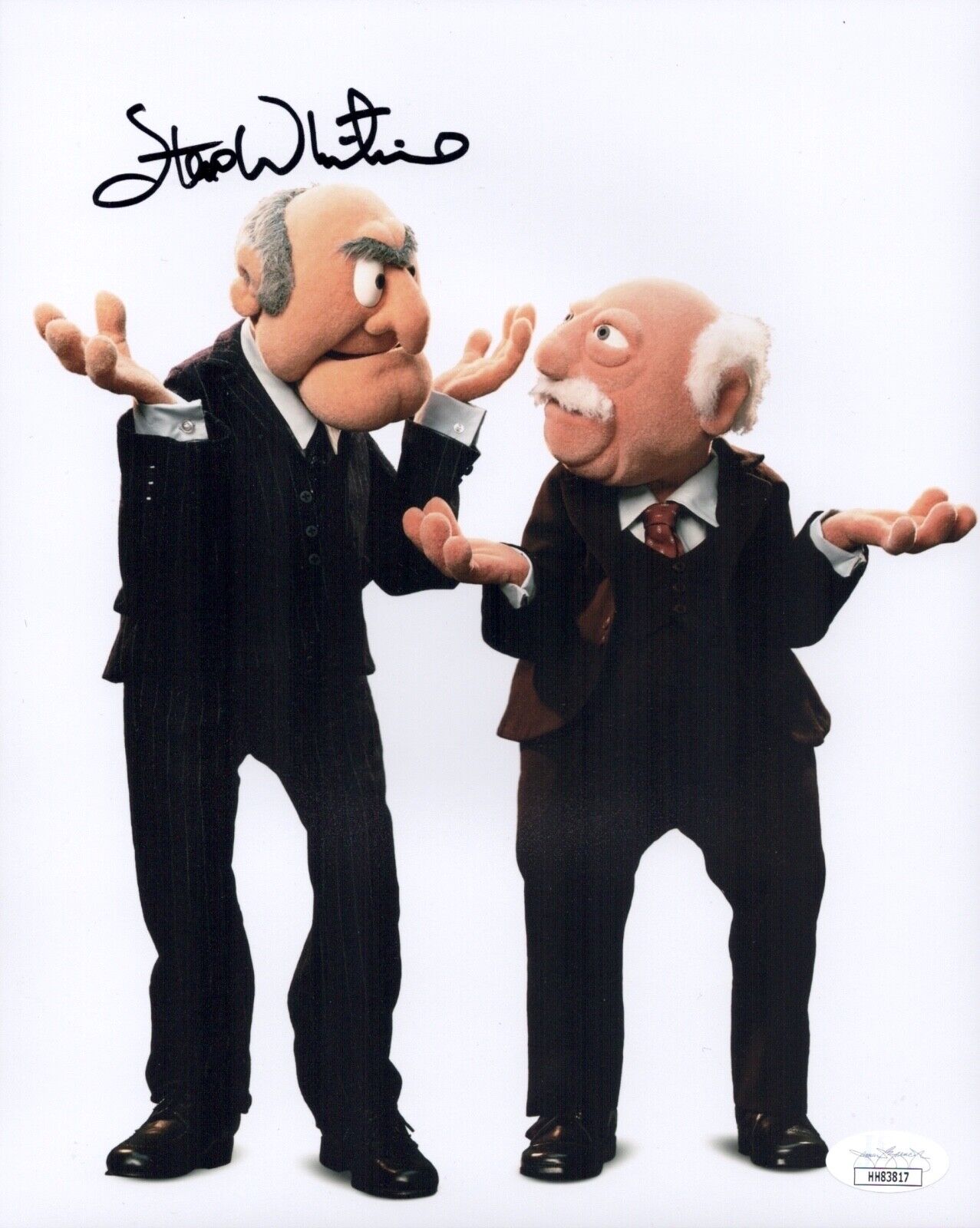 STEVE WHITMIRE Signed Statler and Waldorf 8x10 Photo Poster painting The Muppets JSA COA Cert