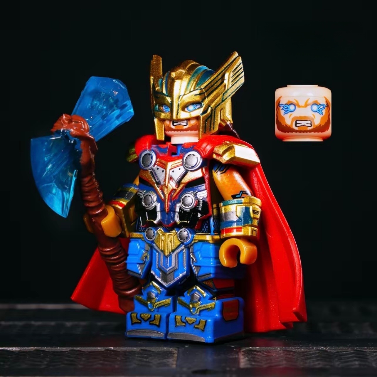 Marvel Thor & Loki Minifigure Collection - Love and Thunder, Frost Giant, Frog Thor & More Building Blocks Set