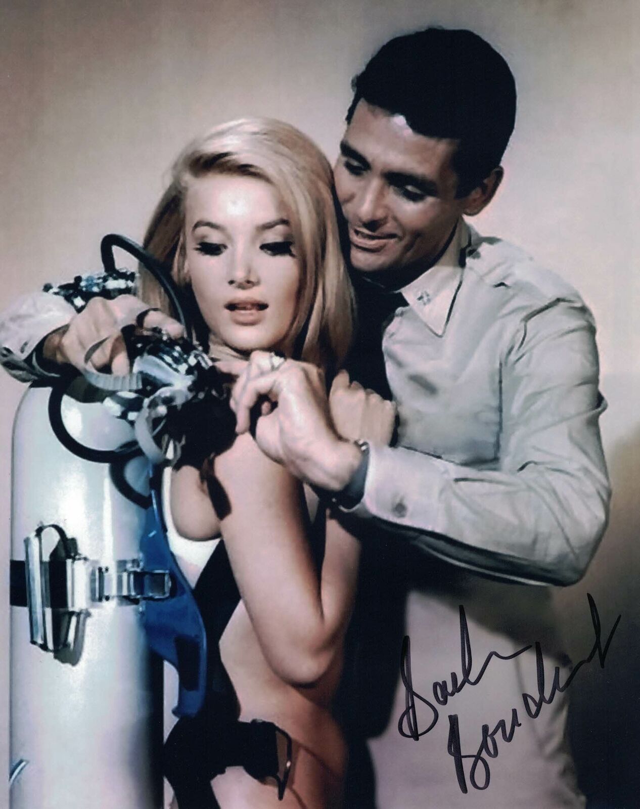 BARBARA BOUCHET - Voyage To The Bottom Of The Sea - hand signed 10 x 8 Photo Poster painting